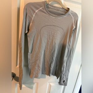Lululemon long sleeve swiftly tempo stripe